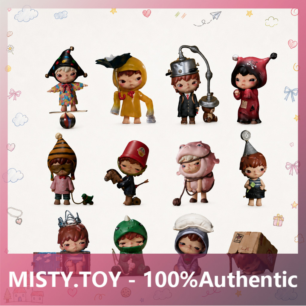 ของแท้ POPMART Stitch Crossing Series ตุ๊กตาไวนิลจี้ Mystery Box ของเล่นของขวัญ