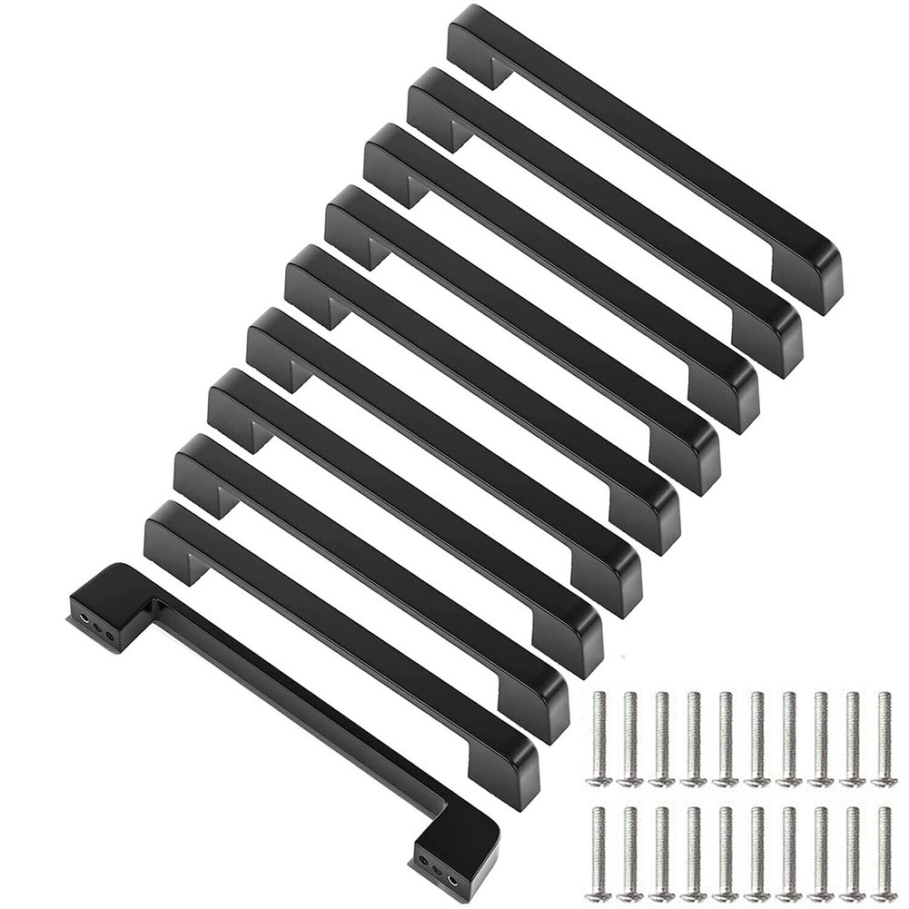【SWTDRM】Cabinet Handles 10pcs Aluminum Alloy Drawer Pulls Easy To Install Handles Knobs