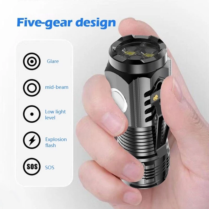 ไฟฉายพกพา LED ชาร์จ Type-C พร้อมไฟคาดหัว thumbnail 8