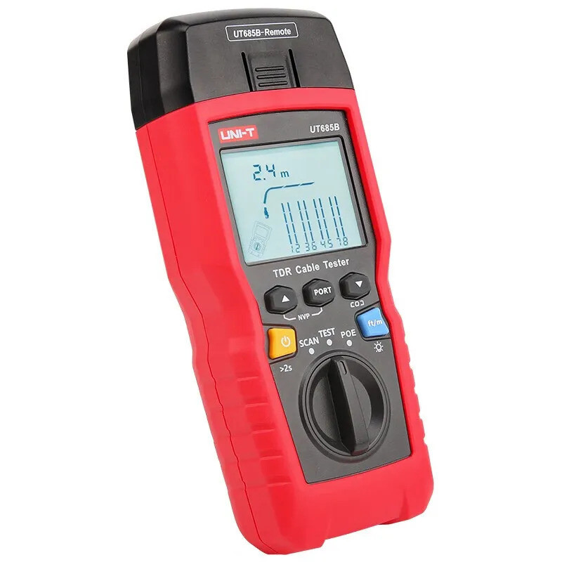 รูปลักษณ์ที่หรูหรา UNI-T UT685B KIT การทดสอบเกรดอุตสาหกรรม เครือข่ายเฉพาะ เครื่องทดสอบสายเคเบิล TDR 