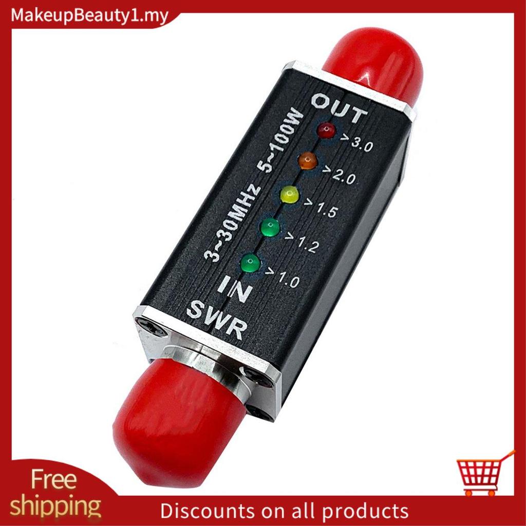 SWR Meter SWR&Power Meter 3-30MHz ความถี่ 100W สําหรับอุปกรณ์วิทยุคลื่นสั้นต่างๆ