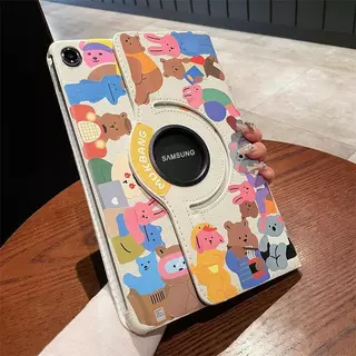 หมุนได้ 360 สติ๊กเกอร์ หนังแบบฝาพับ เคสแท็บเล็ต Tablet Case Samsung Tab A11 A9 A8 A7 A 2019 + S6 S7 S8 S9 FE S10 Lite