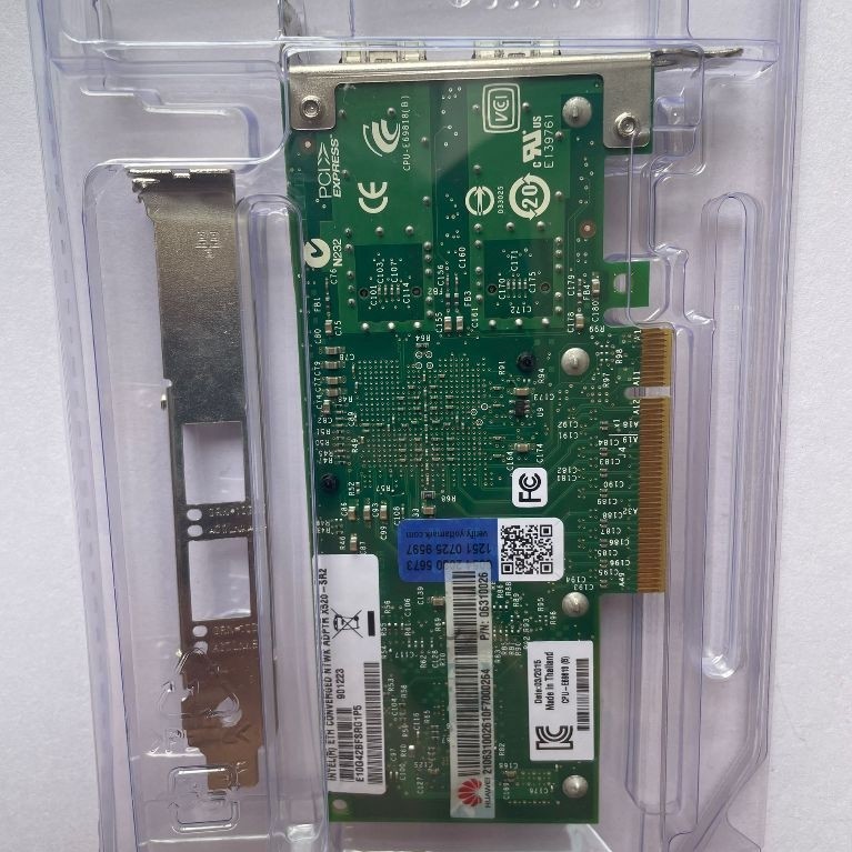 [สต๊อกพร้อม] intel X520-SR2 intel82599ES ชิปหลัก sfp การ์ดเครือข่ายไฟเบอร์ออปติกพอร์ตคู่ 10G การ์ดเค