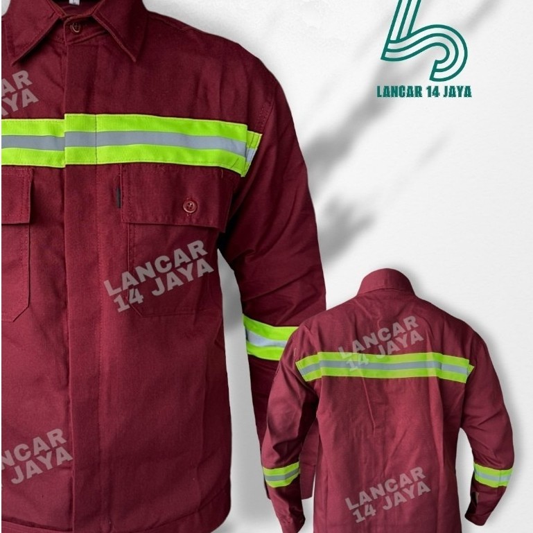 KEMEJA Safety Shirt / เสื้อเซฟตี้แขนยาว / เสื้อโครงการแขนยาว / Safety Wearpack Top / Safety Work Wer