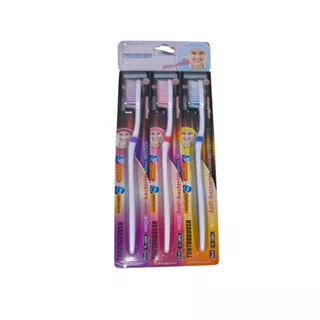 แปรงสีฟัน แผง มาตรฐาน STANDARD คละสี 12 ชิ้น