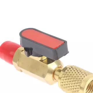 Yiwuyuanvb] 1/4 "ชายถึง 1/4" หญิงตรงบอลวาล์วชาร์จท่อ Manifold อุปกรณ์เสริมใหม่