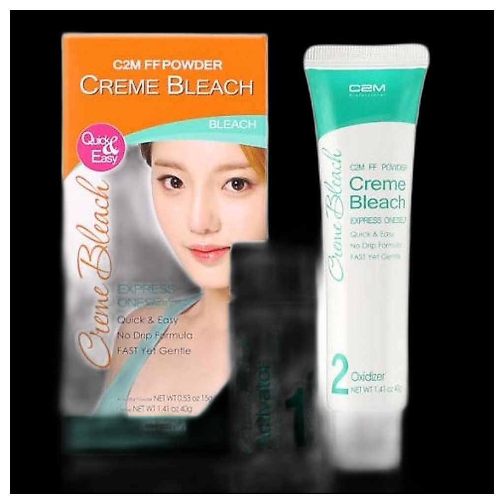 [c2m] ชุดฟอกสีคิ้วครีม Bleach, 55g, 1 ชิ้น / Korean Eyebrow Bleach / Lightening Kit โดย UNVELLE KR