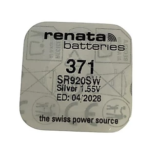 ถ่านกระดุม Renata 371 / SR920SW ของแท้ 1.55V แบ่งจำหน่าย 1เม็ด,5เม็ด