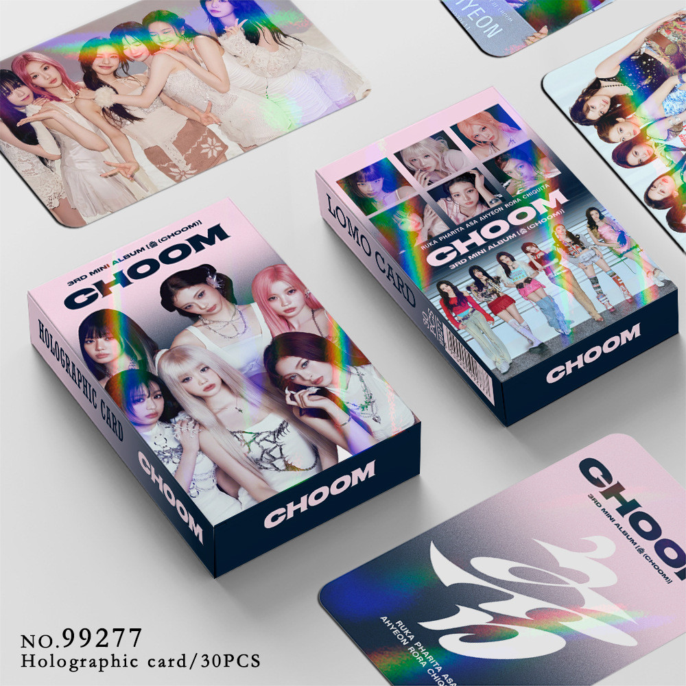 BABYMONSTER อัลบั้ม CHOOM Laser Photocard Lomo Card โปสการ์ด 30 ชิ้น/กล่อง