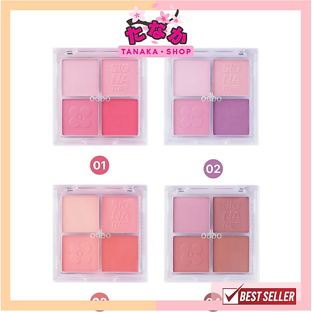 100% ช้อปแบรนด์แท้/ไลฟ์ทุกวัน OD1337 ODBO THE NEW SIGNATURE BLUSHER PALETTE