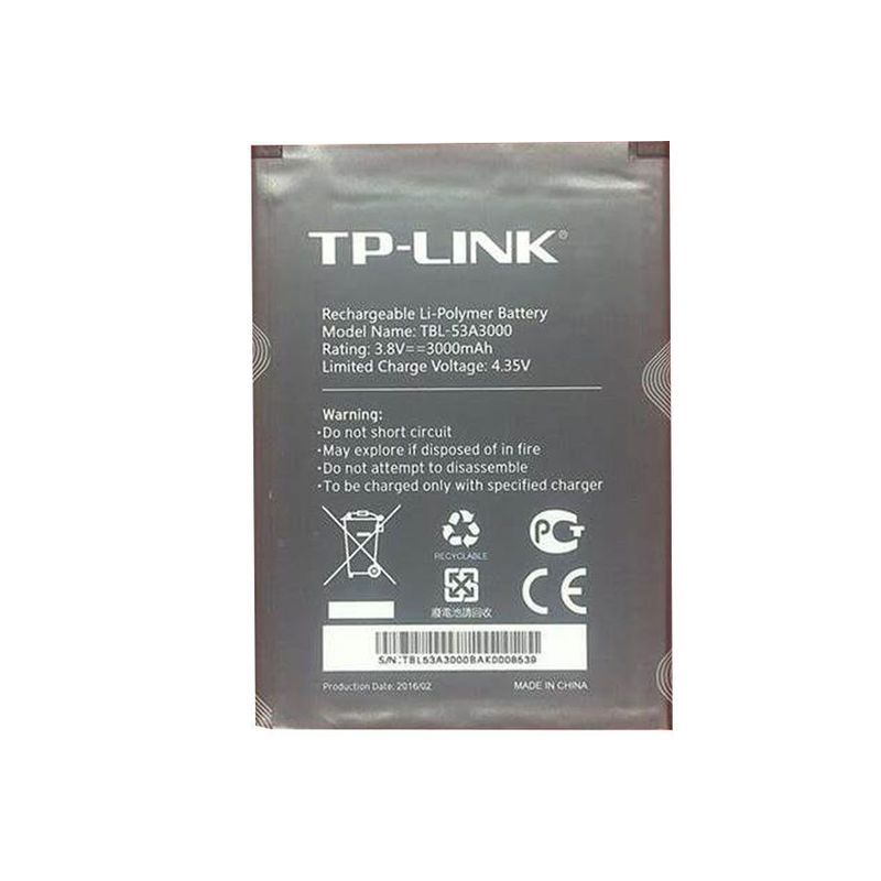 เหมาะสําหรับ TP-LINK M7650 M7450 แบตเตอรี่เราเตอร์ไร้สาย TBL-53A3000