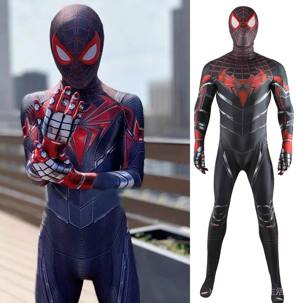 P PS5 Miles Spider Advanced Tech บอดี้สูทคอสเพลย์ No. 003