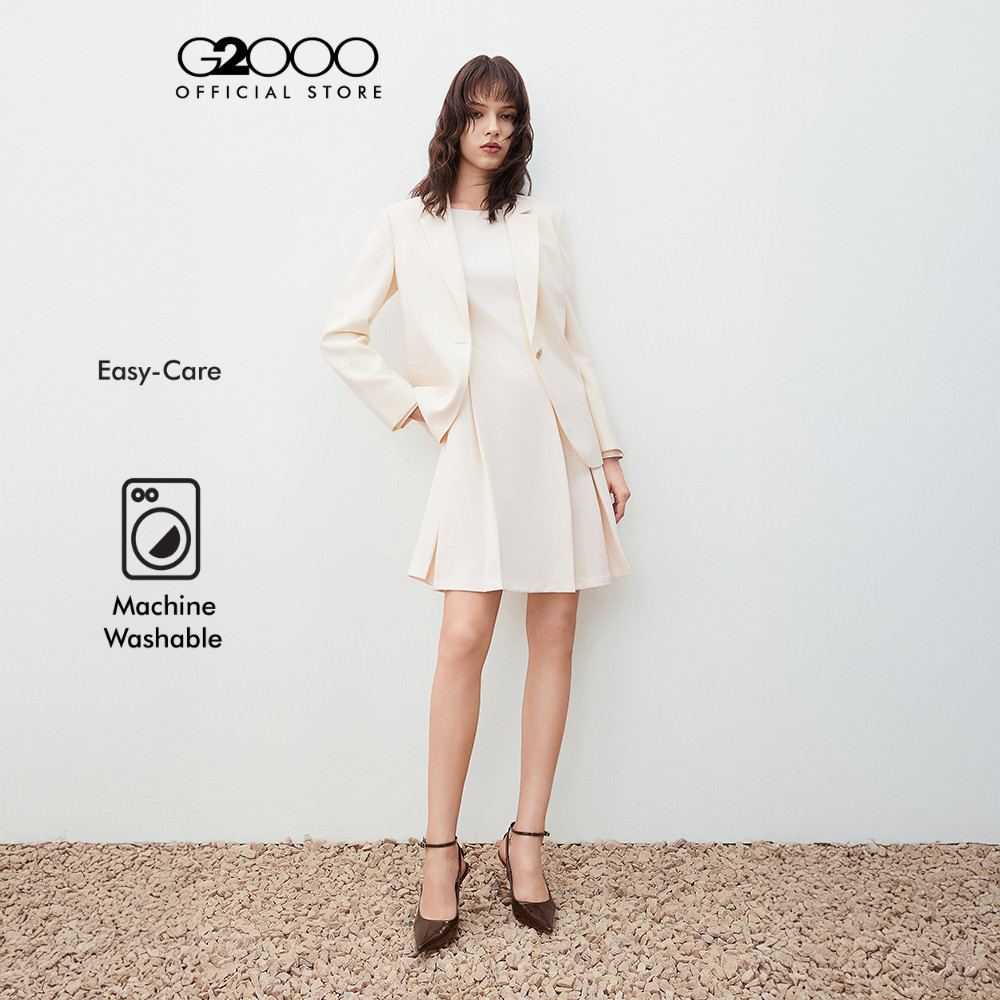 G2000 เสื้อสูทสำหรับผู้หญิง Relaxed Fit รุ่น 5621680502 สีครีม