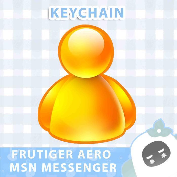 Ganci / Gantungan Kunci FRUTIGER AERO MSN MESSENGER - สีเหลือง