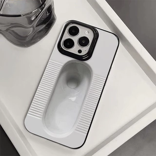 รูปแบบห้องน้ํานั่งยองตลกเหมาะสําหรับ iPhone 15 Pro Thin Case เคสซิลิโคนอ่อนนุ่ม 14 ProMax 17 Pro 16 Pro Max 11 Pro Max XS Max 17 12 13 Pro