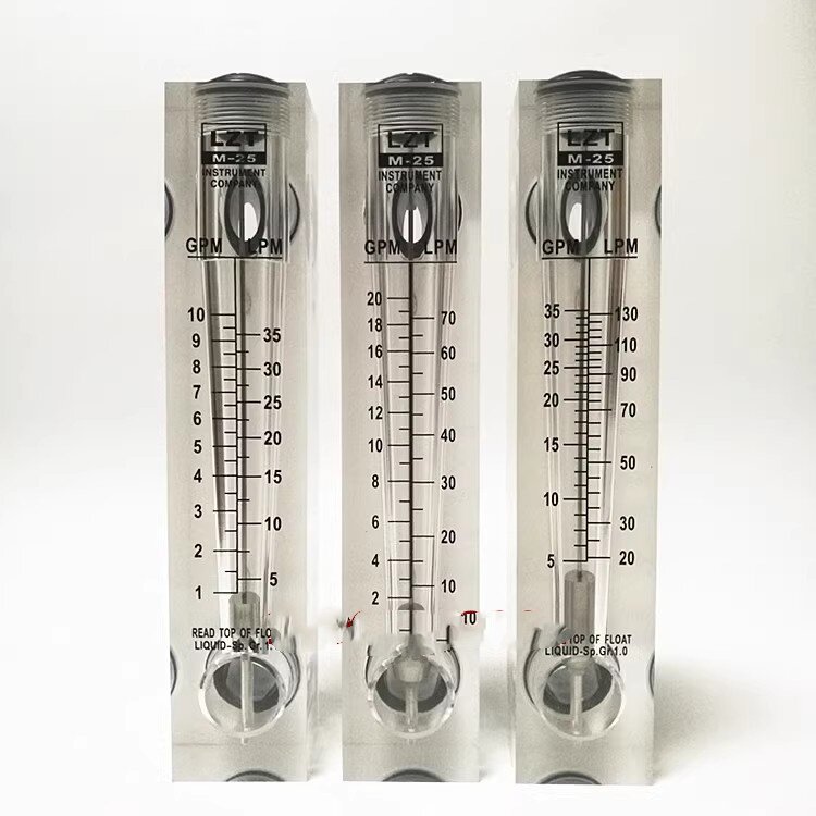 [ที่ต้องการ] LZT-M25 แผง Flow Meter Plexiglass Rotor Flow Meter Water Liquid Flow Rate Adjustment In