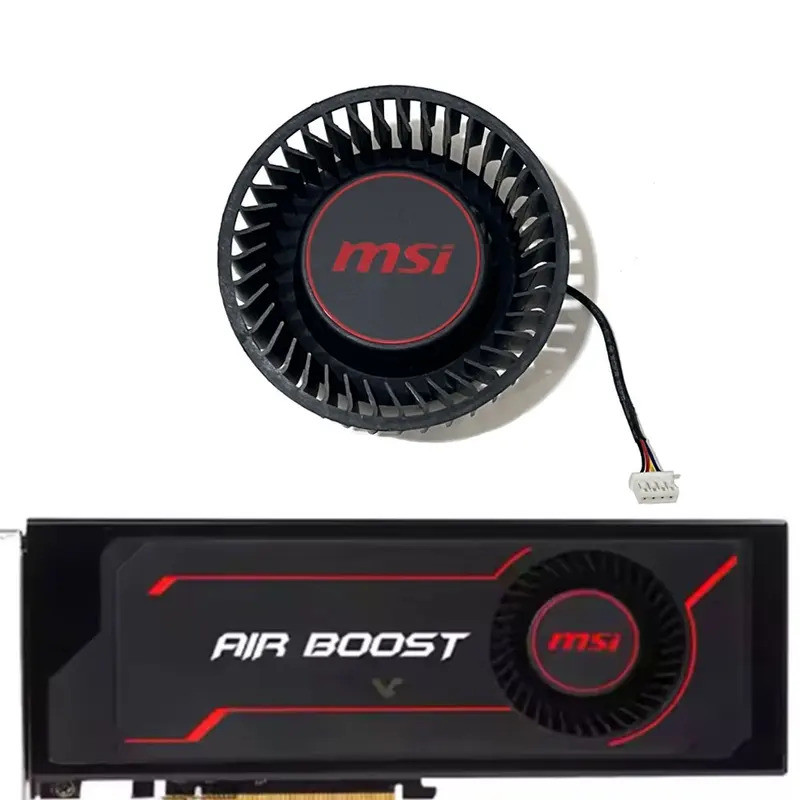ใหม่ 74 มม. MSI RX Vega 56 64 การ์ด GPU พัดลมระบายความร้อน PLB07525B12HH BFB1012SHA01 สําหรับ MSI RX