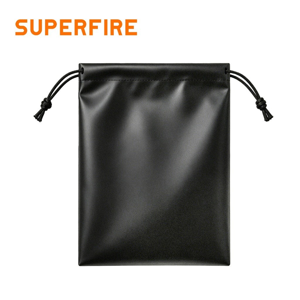 กระเป๋าเก็บอุปกรณ์สีดำขนาดใหญ่ ยี่ห้อ SUPERFIRE เหมาะใช้คู่กับไฟคาดหัวรุ่น HL25, HL71, HY02, HL31