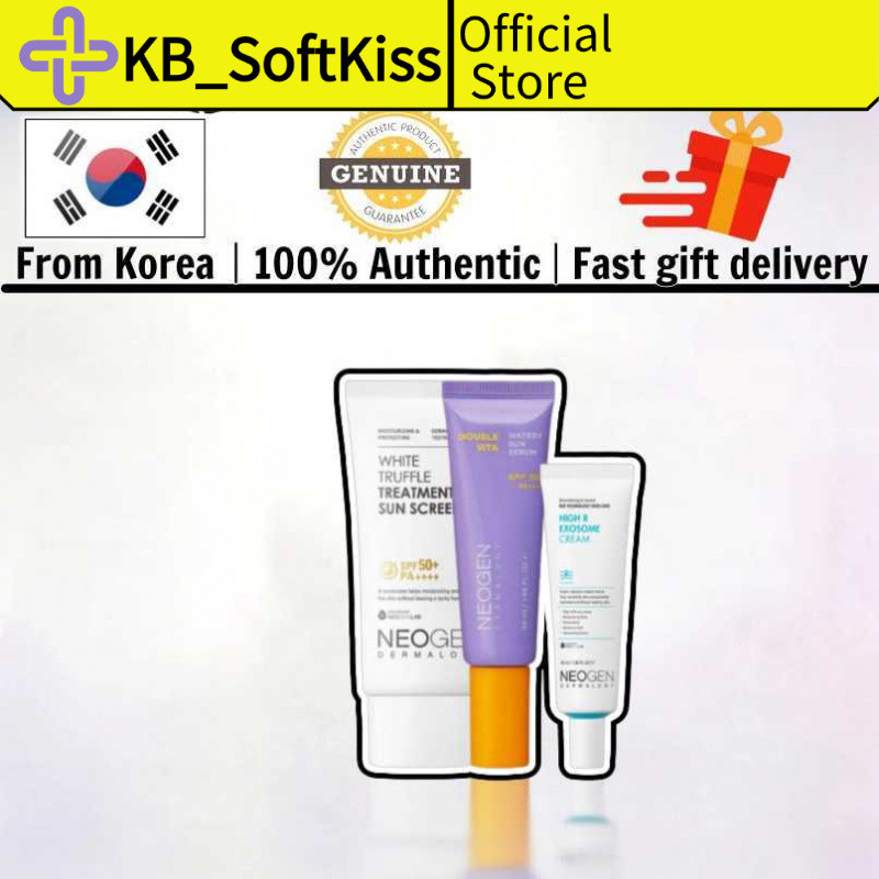 NEOGEN DERMALOGY Double Vita Watery Sun Serum 50ml พร้อม High R Exosome Cream 40ml และ White Truffle