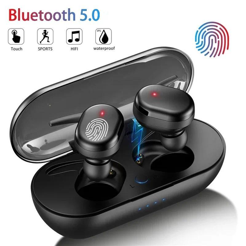หูฟังไร้สายสเตอริโอบลูทูธ 5.0 รุ่น Y30 TWS แบบใส่ในหู ลดเสียงรบกวน กันน้ำ สำหรับสมาร์ทโฟน Android และ IOS