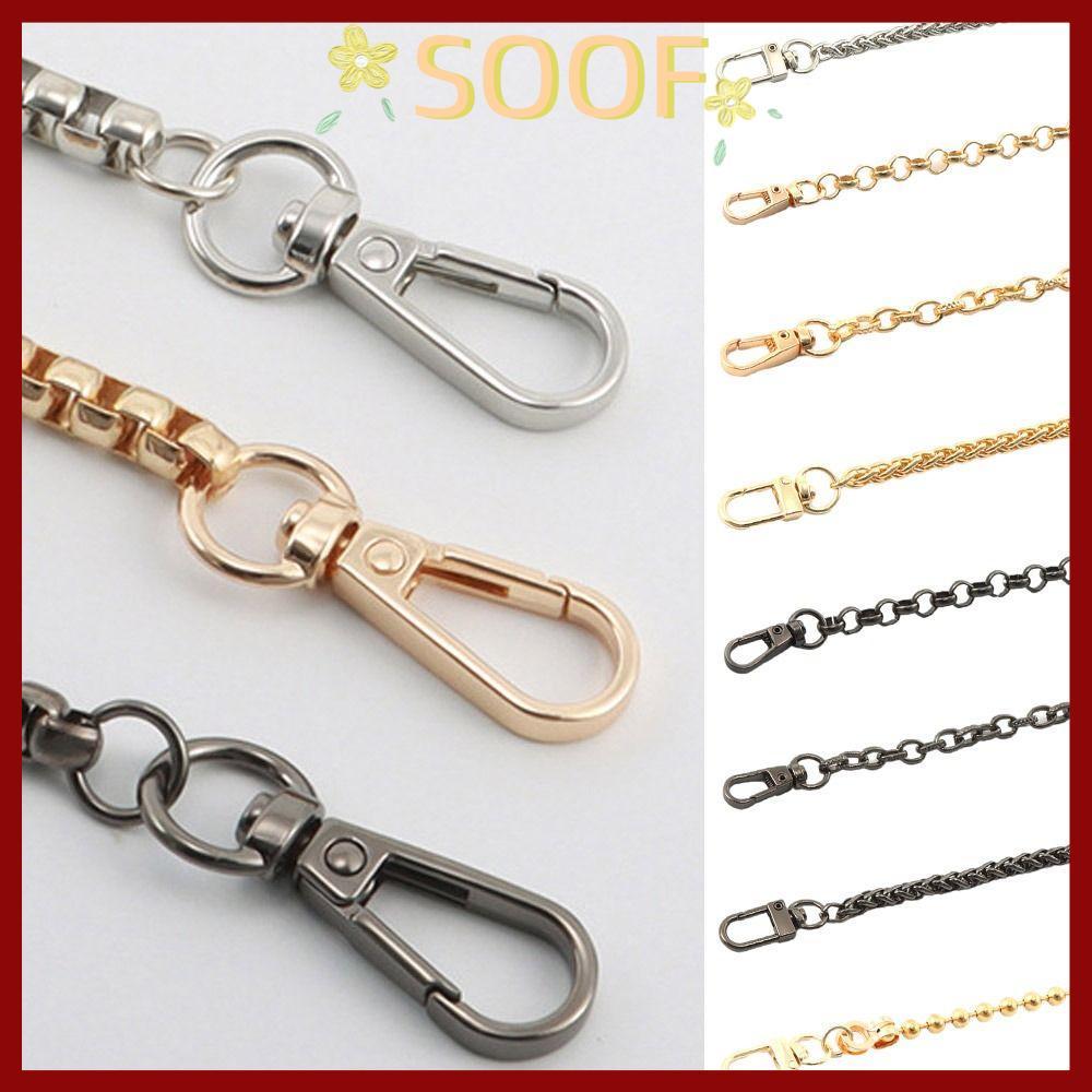 จัดส่งจากประเทศไทยSOOF Bag Chains, Replacement Metal Alloy Shoulder Bag Straps, 120cm Purse Chain Belt