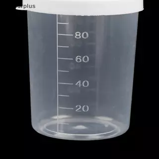 [Rui-t] 10 ชิ้น/เซ็ต 50/100ml Clear PP Liquid Pill ถ้วยตวงพร้อมฝาปิดกล่องยาท่องเที่ยวผู้ถือยาถ้วยคอนเทนเนอร์สําหรับยาเหลว