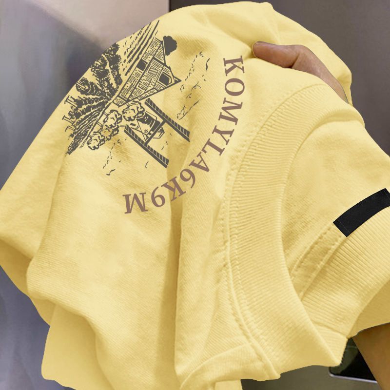 My-T🌸เสื้อยืดผ้าคอตตอน  “komyla” ทรง Oversize คอกลม แขนสั้น ผ้านุ่มสบาย ใส่ได้ทุกวัน ฤดูร้อน ไซส์ S-3XL