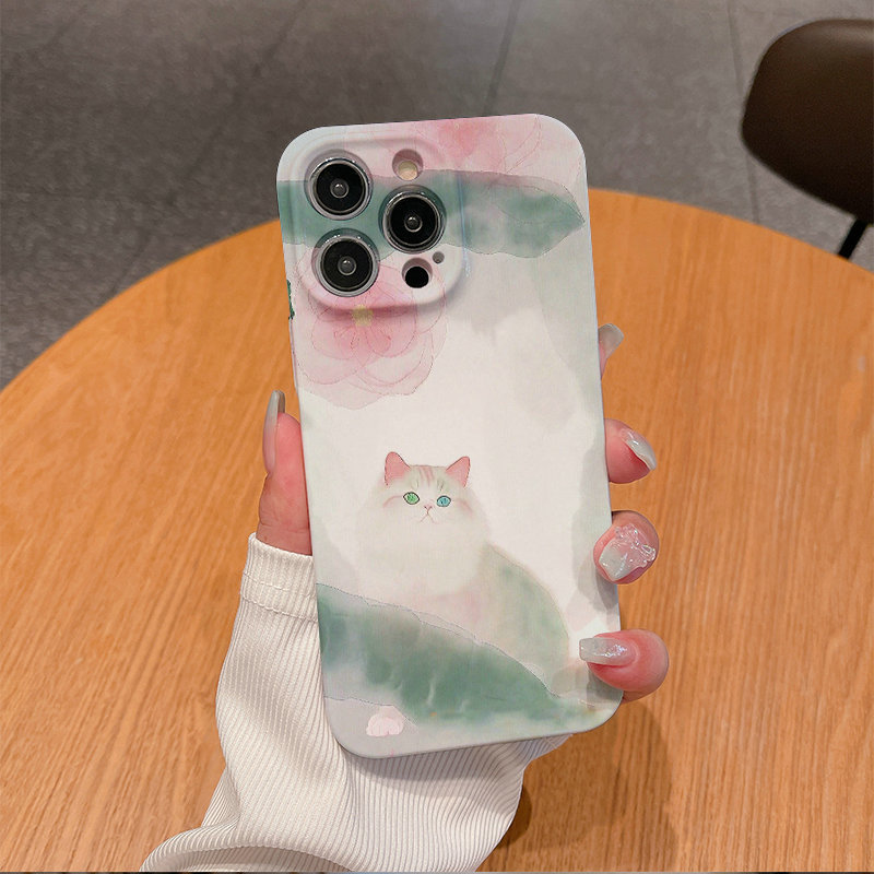 แมวน่ารักสําหรับXiaomi 11 Lite 14T Redmi A7 A5 A3 A2 A1 14C 13Cหมายเหตุ15 14 13 Pro Plus 12 10 Poco 