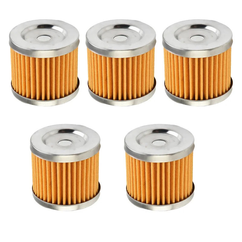 5PCS รถจักรยานยนต์เครื่องยนต์กรองน้ํามันสําหรับ HJ125K GN125 EN125 GS125 HJ GN EN 125 125cc หลังการข