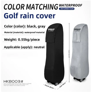 PGM GOLF ถุงกอล์ฟ ผ้าคลุมกันฝน HKB003 | กันแดดกันฝนแบบพับได้สีเทา