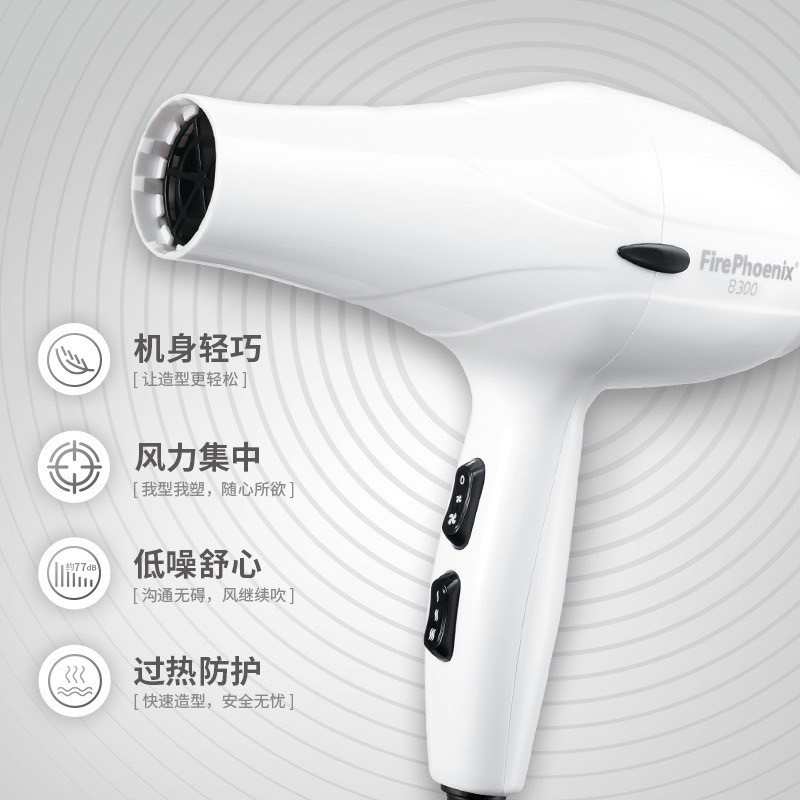 ไดร์เป่าผม Fire Phoenix it 8960 ไดร์เป่าผมสำหรับร้านทำผม พลังสูงพิเศษ ช่างทำผมมืออาชีพ จัดแต่งทรงผม
