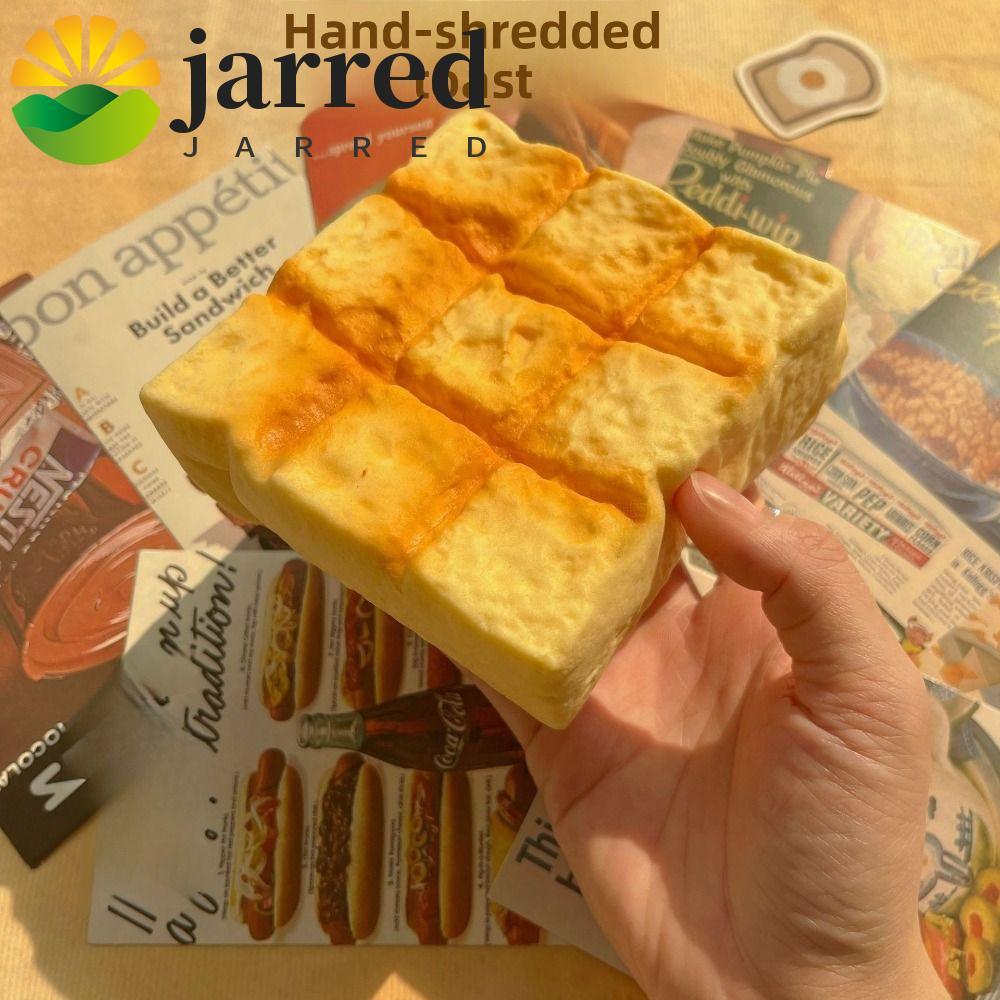 JARRED ขนมปังจําลอง Toast Squeeze, จําลองช้า Rising ช้า Rising Squishy ของเล่น, เด็กนักเรียนโฟมหยิกนิ้วดูด Sensory Fidget ของเล่น Sensory