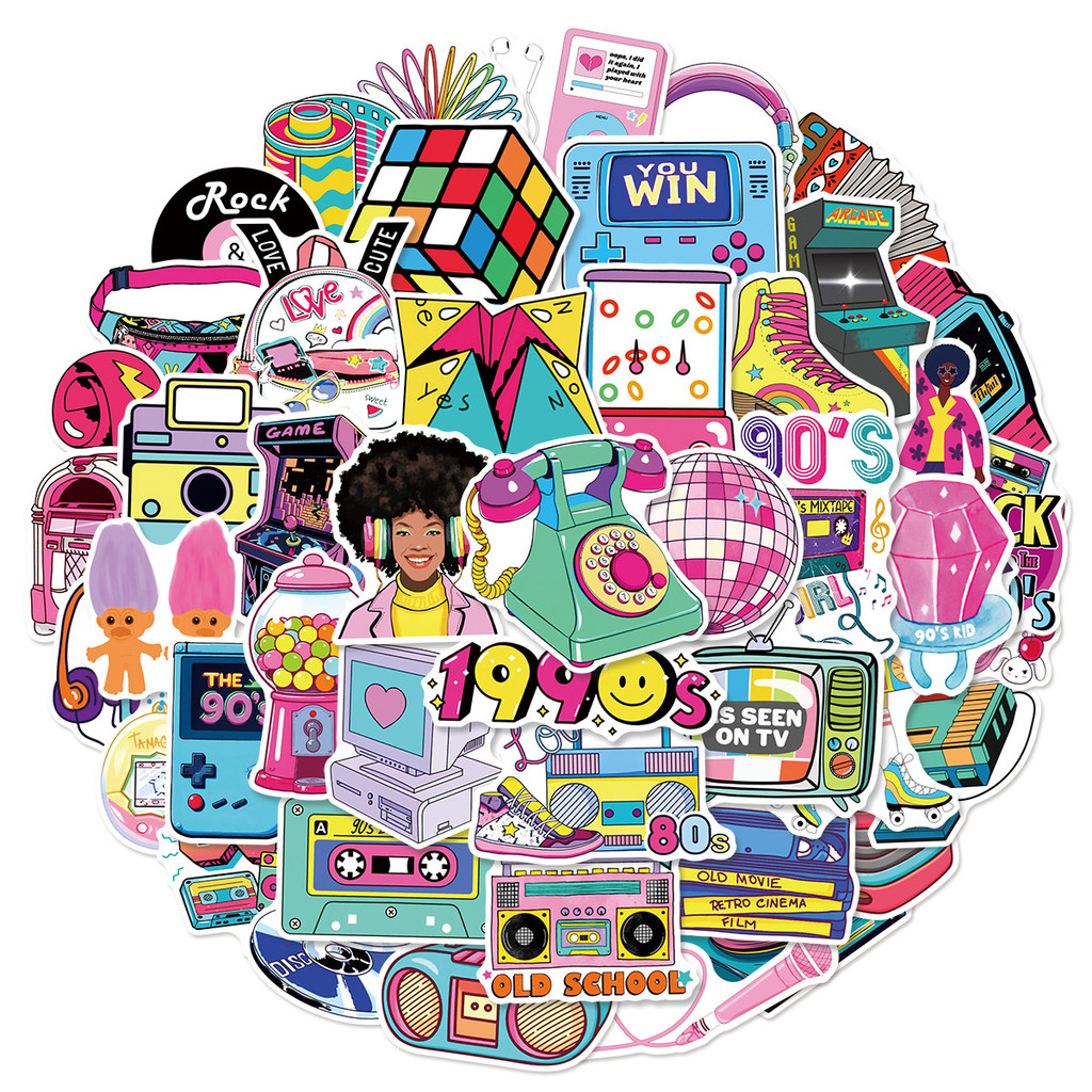 50ชิ้น/เซ็ต ❉ 80s 90s Mixed Games Cartoon Series 01 สติ๊กเกอร์ ❉ สติ๊กเกอร์แฟชั่น DIY กันน้ํา Doodle