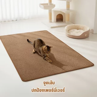 แผ่นลับเล็บแมว เสื่อข่วนแมว พรมป่านเทียม กันข่วน ทนสึกหรอ ล้างง่าย รองนอนแมว ป้องกันโซฟา
