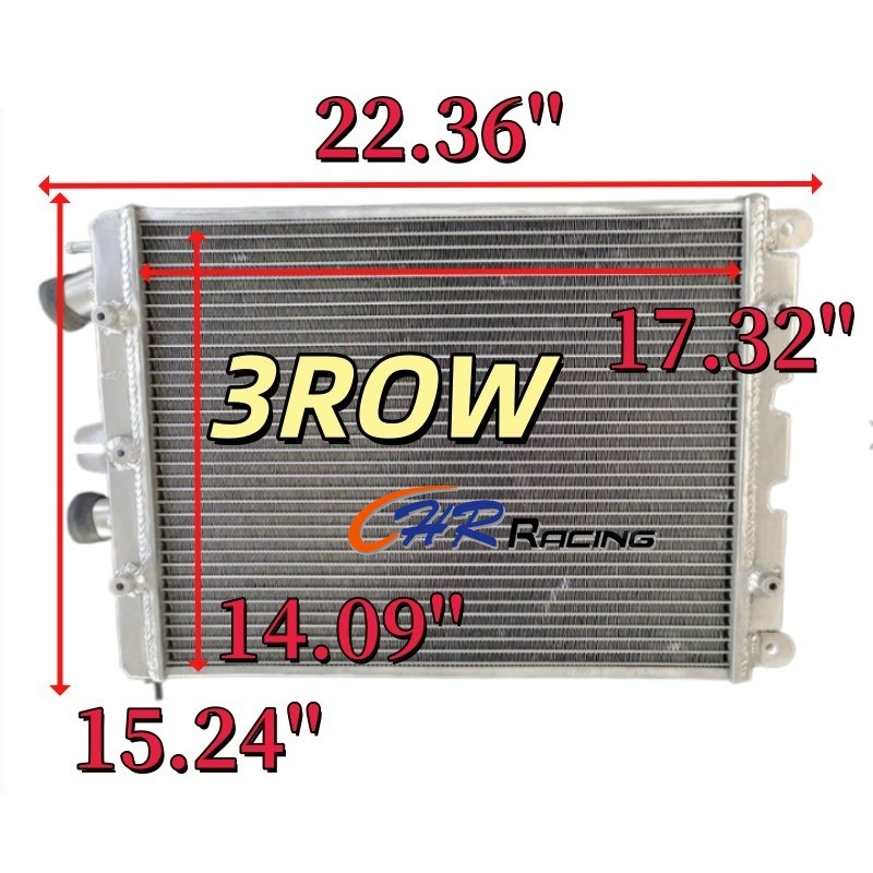 สําหรับ Ferrari 430 F430 Scuderia Spider Coupe 16M L&R O/Sensor 194078 หม้อน้ําอลูมิเนียม 3ROW