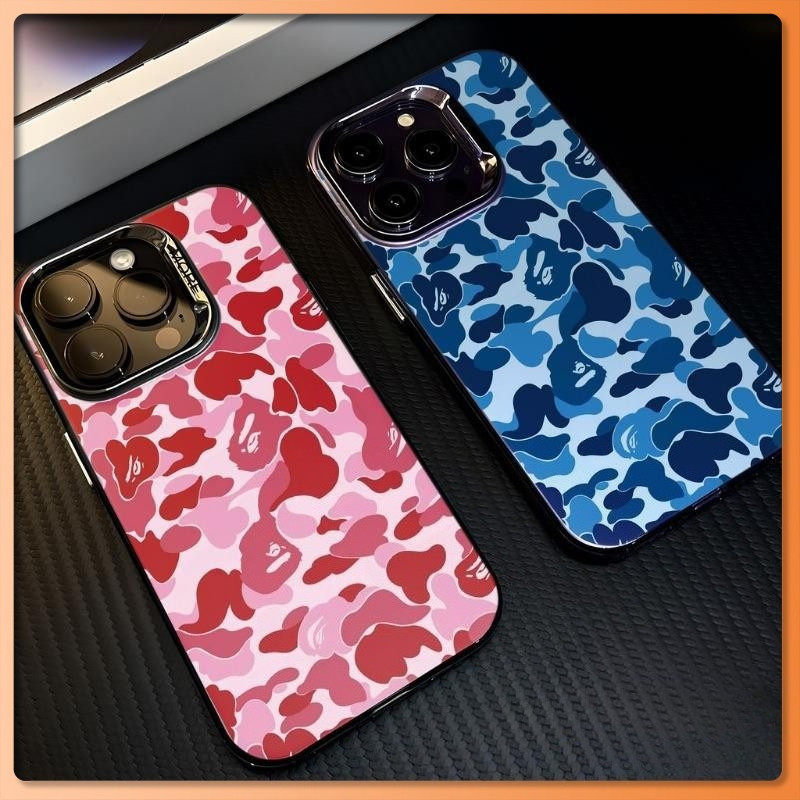 แฟชั่นCamouflageสําหรับiPhone 11Pro 16 15 14 13 Pro Max 12Mini XS XR 7 8 Plusปลอกกันกระแทกฝาครอบกันฝุ่น