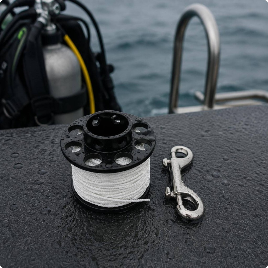 2 ชิ้นวัสดุ SMB Reel Diving SMB ชุดน้ําหนักเบาและกะทัดรัด