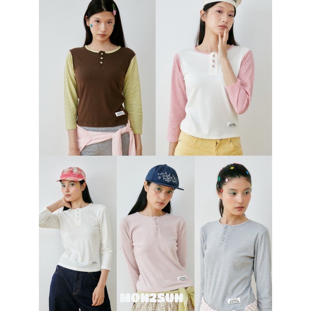 Roller babe top เสื้อยืดแขนยาว 3 ส่วน