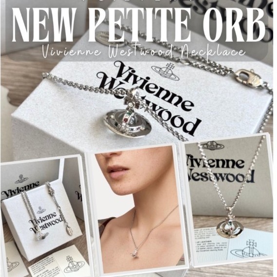 พร้อมส่ง  สร้อยคอ Vivienne Westwood รุ่น New Petite Orb Pendant ของแท้