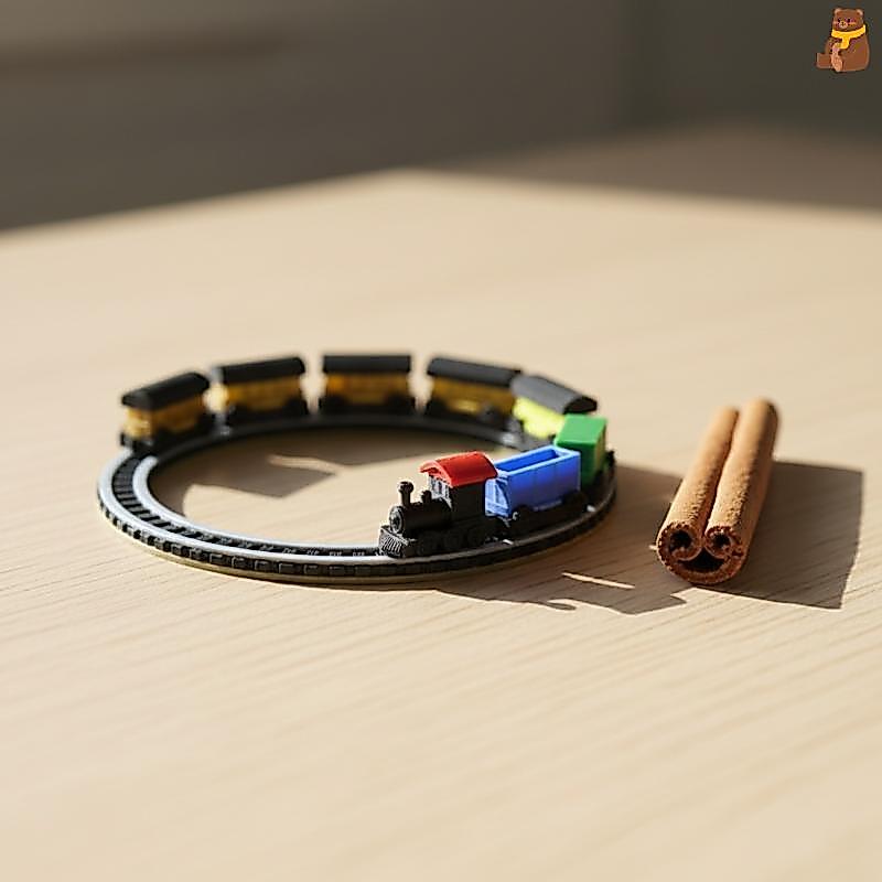 [TA] Dollhouse Mini Train Set พร้อม Tra สมจริง 112 Scale Train Model DIY ของเล่นของขวัญฉาก TH