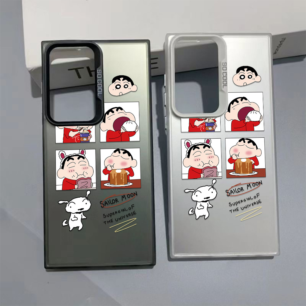 เคสซัมซุง ลายการ์ตูนกินขนมสุดน่ารัก หรูหราวัสดุพรีเมียม ส่งจากไทย SAMSUNG S24 S23 Ultra S22 A55 A35 