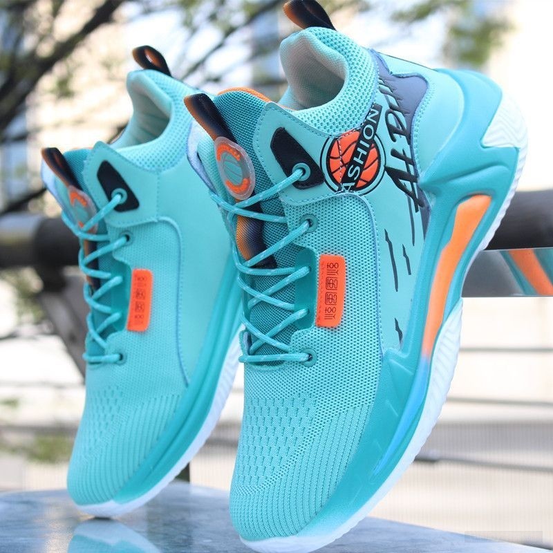 篮球鞋男夏季新款网面透气防臭轻便高帮运动鞋 Basketball Shoes Men Summer Mesh Breathable Deodorant Lightweight High-To q665