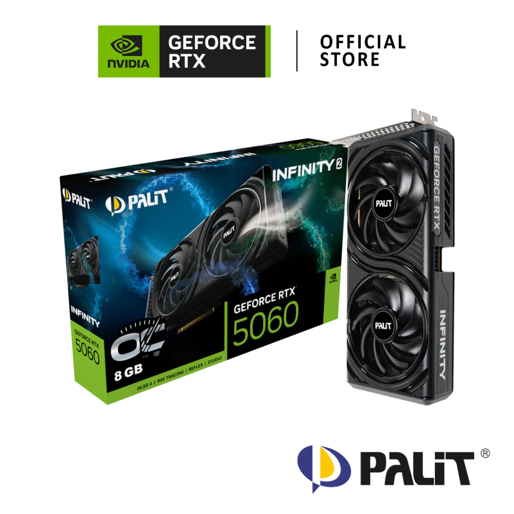 PALIT NVIDIA GeForce RTX™ 5060 Infinity 2 OC VGA Card การ์ดจอ