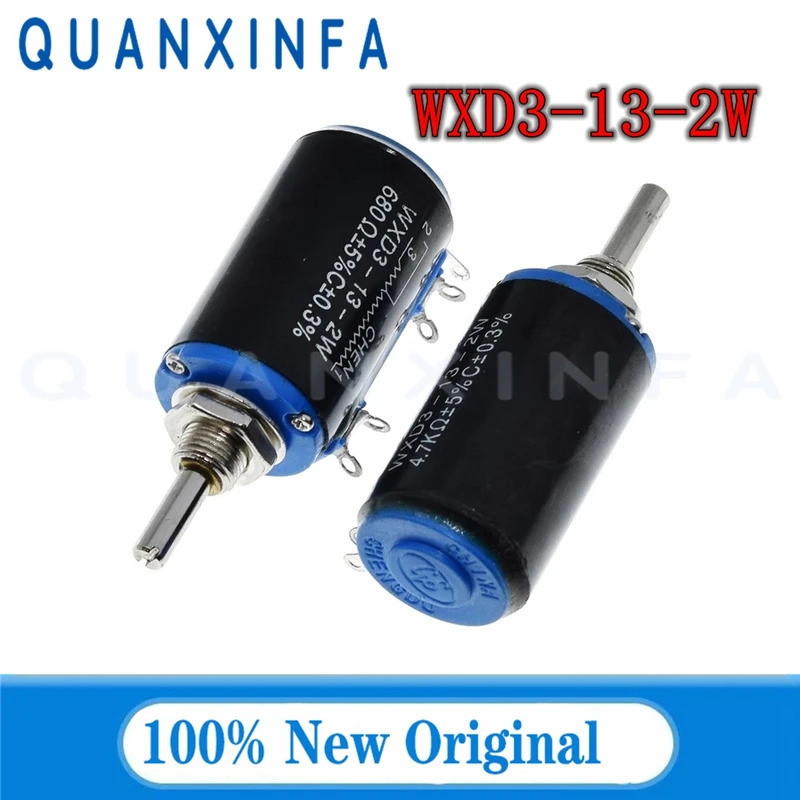 1PCS WXD3-13-2W 103 เพลา Dia 100R/1K/2.2K/3.3K/4.7K/5.6K/10K/22K/33K/47K/100K Ohm Rotary ด้านข้าง Mu