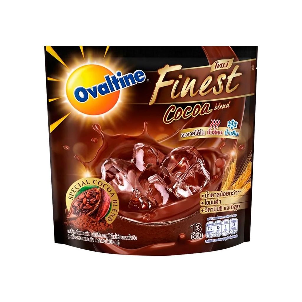 โอวัลติน ไฟน์เนสท์ โกโก้เบลนด์ ผงมอลต์ Ovaltine Finest Cocoa Blend Malt 377g.