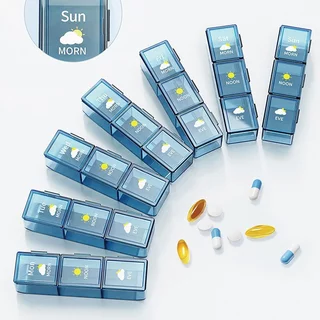 พร้อมส่ง กล่องยา7วัน 28ช่อง กรณียาแบบพกพา กันชื้น กันฝุ่น เหมาะสำหรับการเดินทางและพกพาติดตัวไปด้วย