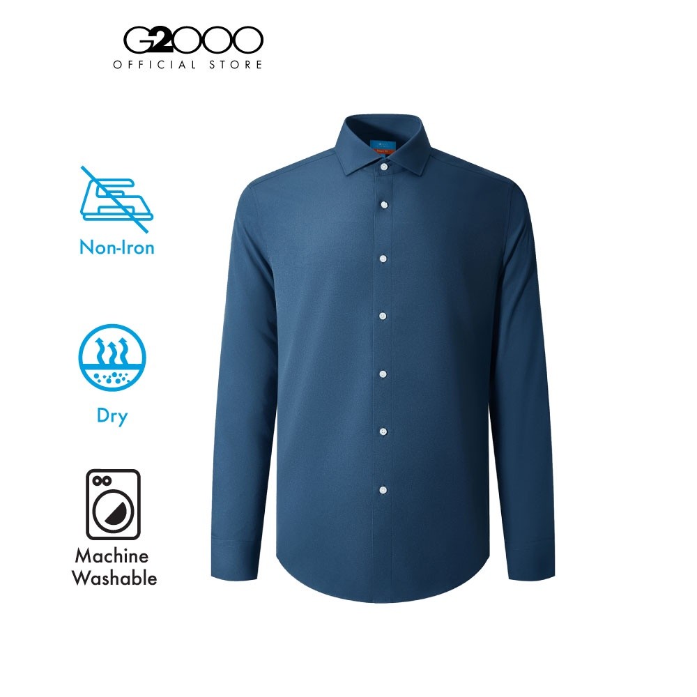 G2000 เสื้อเชิ้ตแขนยาวแบบทางการสำหรับผู้ชาย รุ่น 2612256274 NAVY
