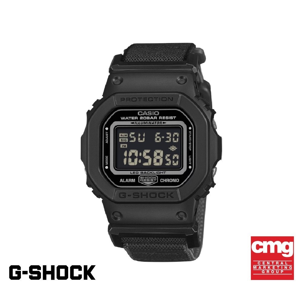 CASIO นาฬิกาข้อมือผู้ชาย G-SHOCK รุ่น DW-5600MNC-1DR สายผ้า สีดำ