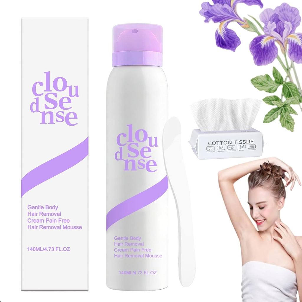 SonipureHairRemoval Spray,EspumaParaDepilar,HairRemovalforSensitive–Fast-Acting,WithAloe&Hyaluronic,