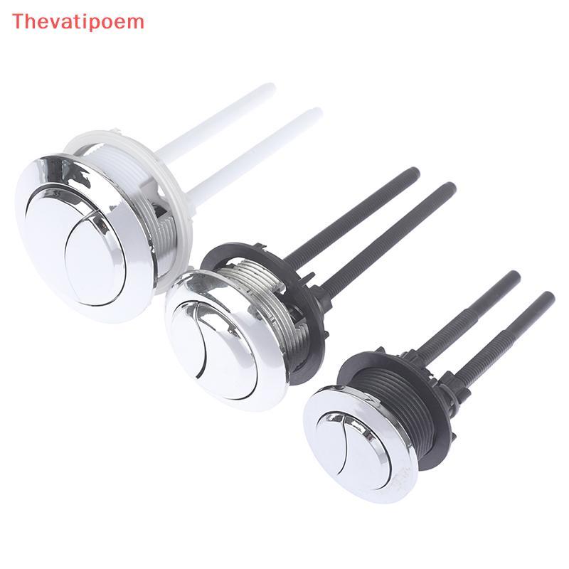 [Thevatipoem] 1 ชิ้น Dual Flush ปุ่มถังชักโครกทรงกลมห้องน้ํา Push Dual Flush ปุ่ม HOT